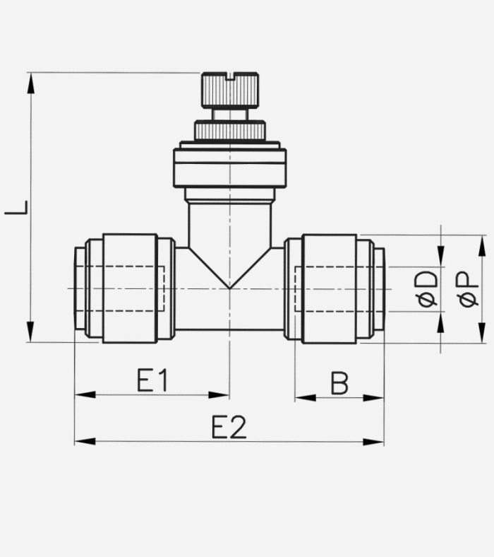 CDC Fluidfit HSTU 1 4 Ayarlanabilir Flow Vana Ethicwater